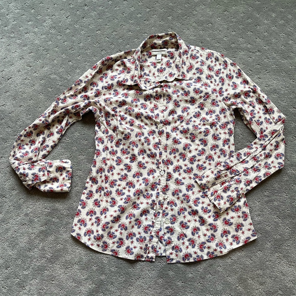 J. Crew The Perfect Button Down Shirt Size 4